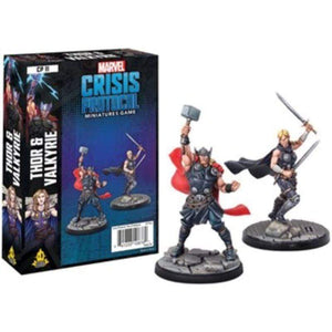 Fantasy Flight Games Miniatures Marvel Crisis Protocol Miniatures Game - Thor And Valkyrie Expansion