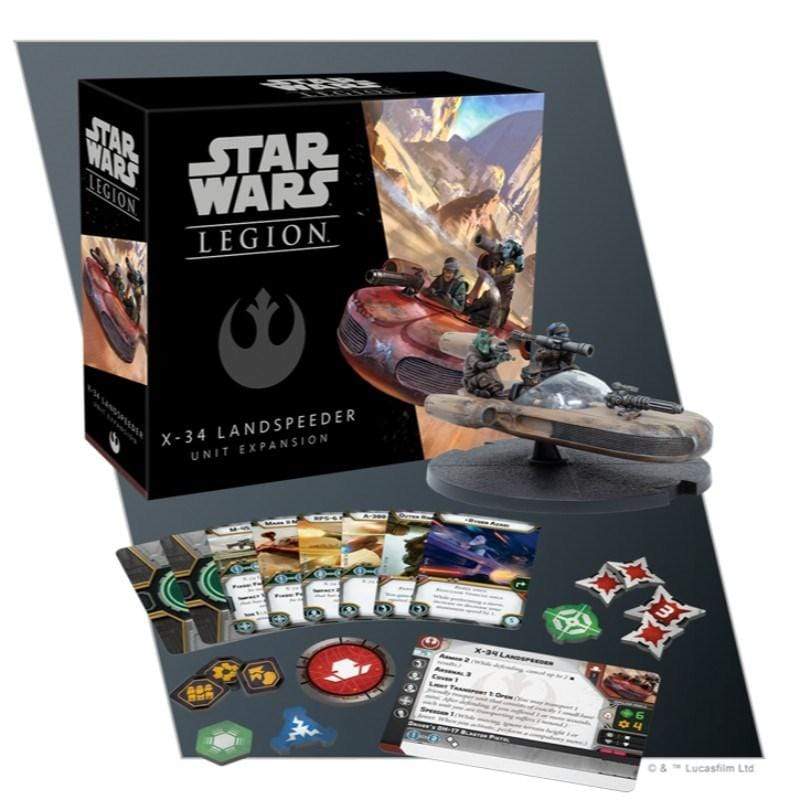 Fantasy Flight Games Miniatures Star Wars Legion - X-34 Landspeeder  Unit Expansion