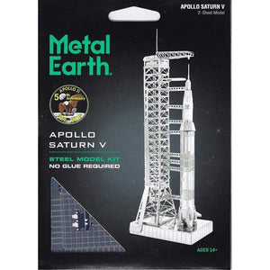 Fascinations Construction Puzzles Metal Earth - Apollo Saturn V with Gantry