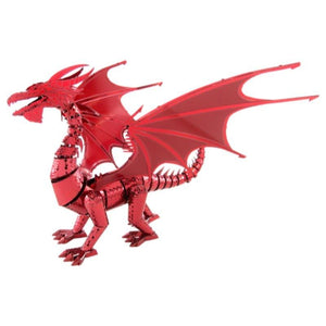 Fascinations Construction Puzzles Metal Earth Iconx - Red Dragon