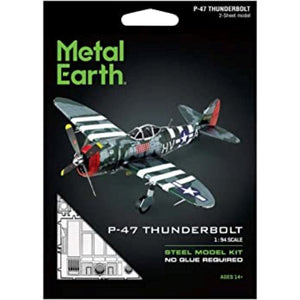 Fascinations Construction Puzzles Metal Earth - P-47 Thunderbolt