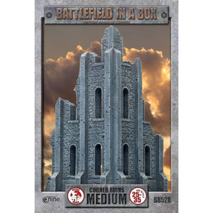 Gale Force Nine Miniatures Gothic Terrain -  Gothic medium corner ruins (Battlefield in a Box)