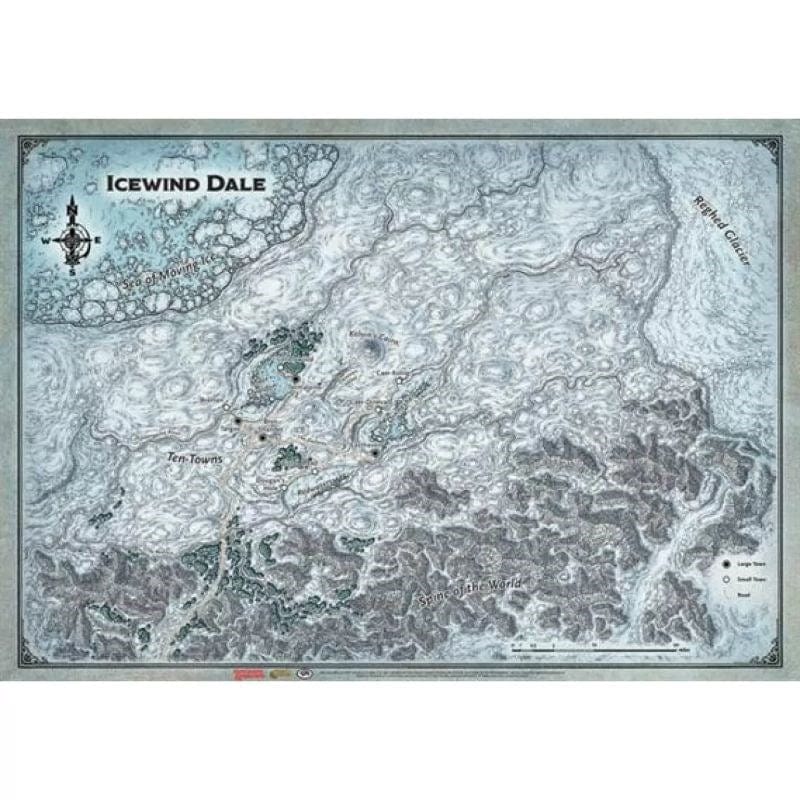 Gale Force Nine Roleplaying Games D&D 5th Ed - Icewind Dale Map Set
