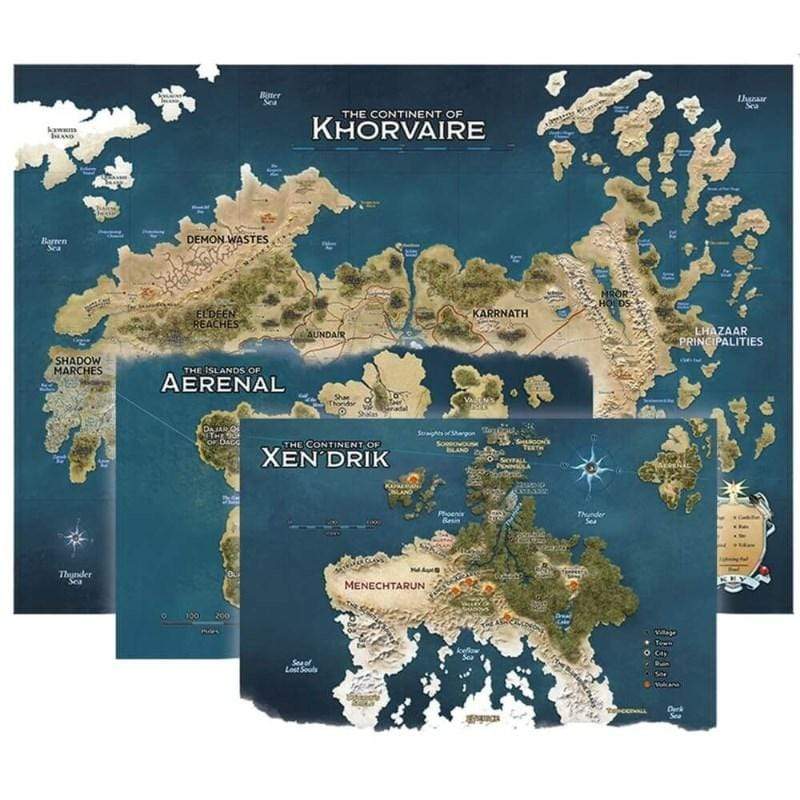 Gale Force Nine Roleplaying Games D&D RPG 5th Ed - Eberron Map Set Nations of Khorvaire