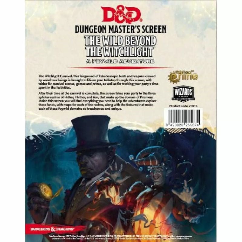 Gale Force Nine Roleplaying Games D&D RPG 5th Ed - The Wild Beyond The Witchlight DM Screen