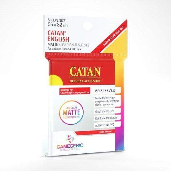 Gamegenic Board & Card Games Card Protector Sleeves - Gamegenic Matte Catan  (56x82mm)