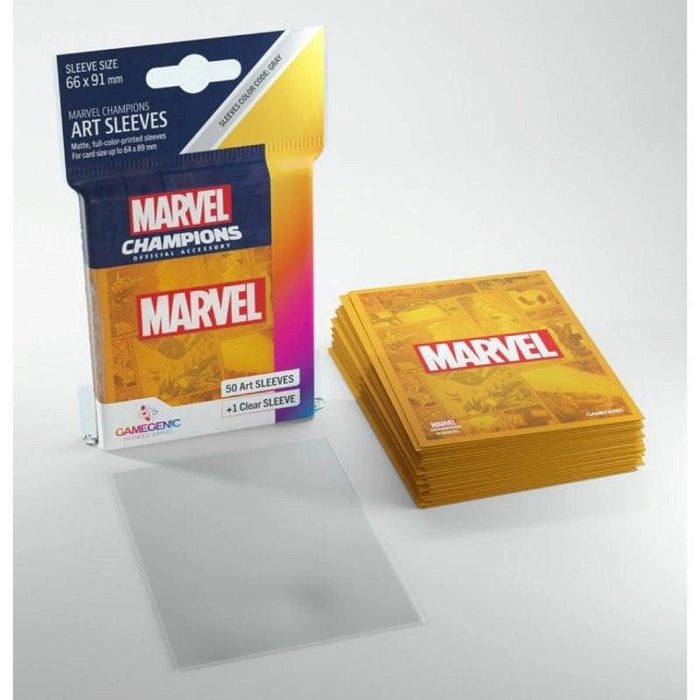 Card Protector Sleeves - Gamegenic - Marvel Champions Art Sleeves Marvel Orange