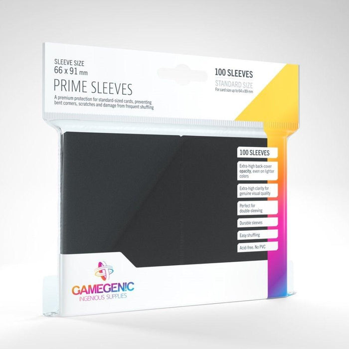 Card Protector Sleeves - Gamegenic Prime 100ct Black