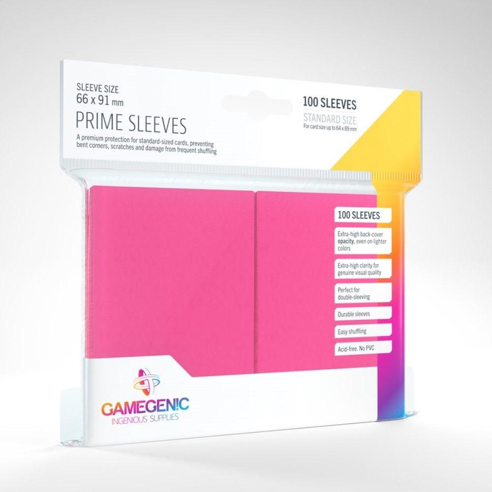 Gamegenic Trading Card Games Card Protector Sleeves - Gamegenic Prime 100ct Pink
