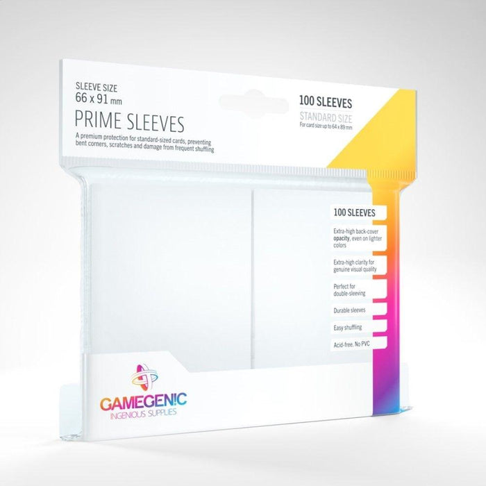 Card Protector Sleeves - Gamegenic Prime 100ct White