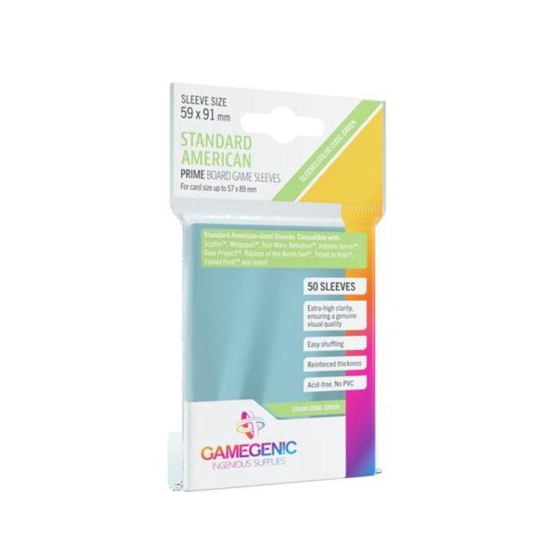 Gamegenic Trading Card Games Card Protector Sleeves - Gamegenic PRIME Board Game Standard American (59x91mm)