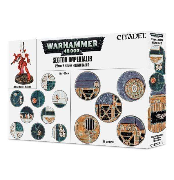 Citadel - Sector Imperialis 25mm & 40mm Round Bases (Boxed)