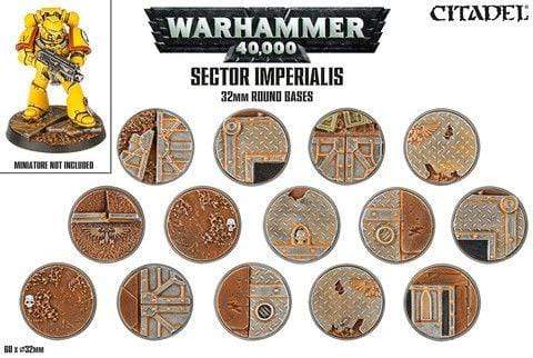 Citadel - Sector Imperialis 32mm Round Bases (Boxed)