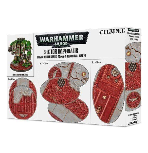 Citadel - Sector Imperialis 75mm & 90mm Oval Bases (Boxed)