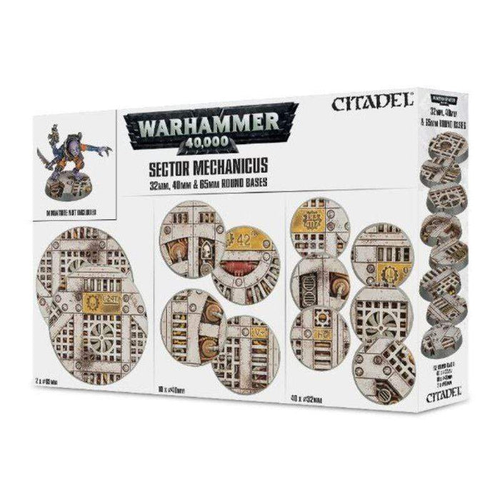 Citadel - Sector Mechanicus 32mm, 40mm & 65mm Round Bases (Boxed)