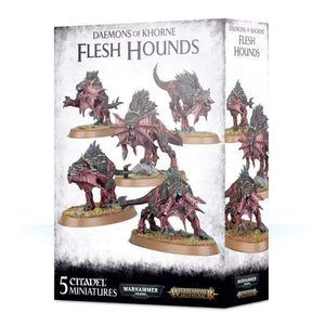 Games Workshop Miniatures Age of Sigmar/40k - Daemons of Khorne - Flesh Hounds (Boxed)