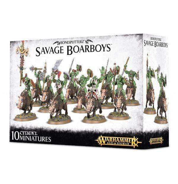 Age of Sigmar - Bonesplitterz Savage Boarboys (Boxed)
