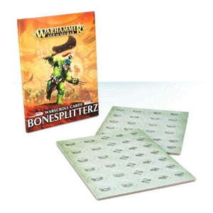 Games Workshop Miniatures Age of Sigmar - Bonesplitterz Warscroll Cards
