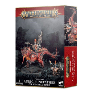 Games Workshop Miniatures Age of Sigmar - Fyreslayers - Auric Runefather / Maggmadroth (21/05 release)