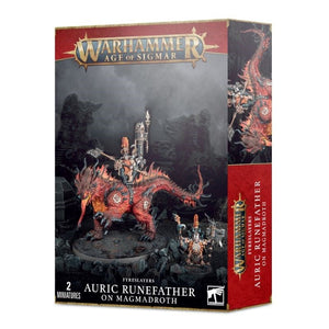 Games Workshop Miniatures Age of Sigmar - Fyreslayers - Auric Runefather / Maggmadroth (21/05 release)
