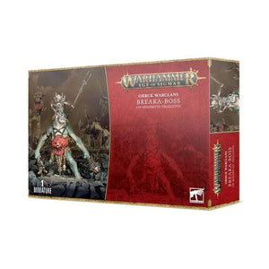 Games Workshop Miniatures Age of Sigmar - Orruk Warclans Breaka-Boss on Mirebrute Troggoth