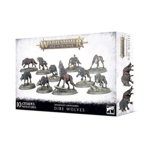 Games Workshop Miniatures Age of Sigmar - Soulblight Gravelords - Dire Wolves (Boxed)
