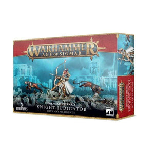 Games Workshop Miniatures Age of Sigmar - Stormcast Eternals Knight-Judicator with Gryph-Hounds