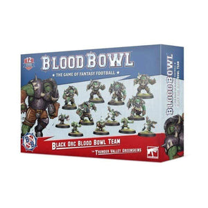 Games Workshop Miniatures Blood Bowl - Black Orc Team - Thunder Valley Greenskins