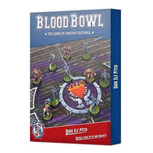 Games Workshop Miniatures Blood Bowl - Dark Elf Pitch and Dugouts