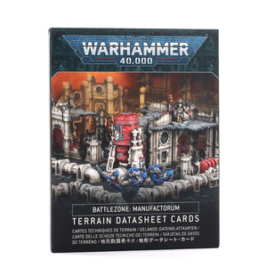 Games Workshop Miniatures Warhammer 40K - Battlezone Manufactorum - Terrain Datasheet Cards
