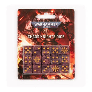 Games Workshop Miniatures Warhammer 40k - Chaos Knights - Dice Set (Preorder 18/03 Release)