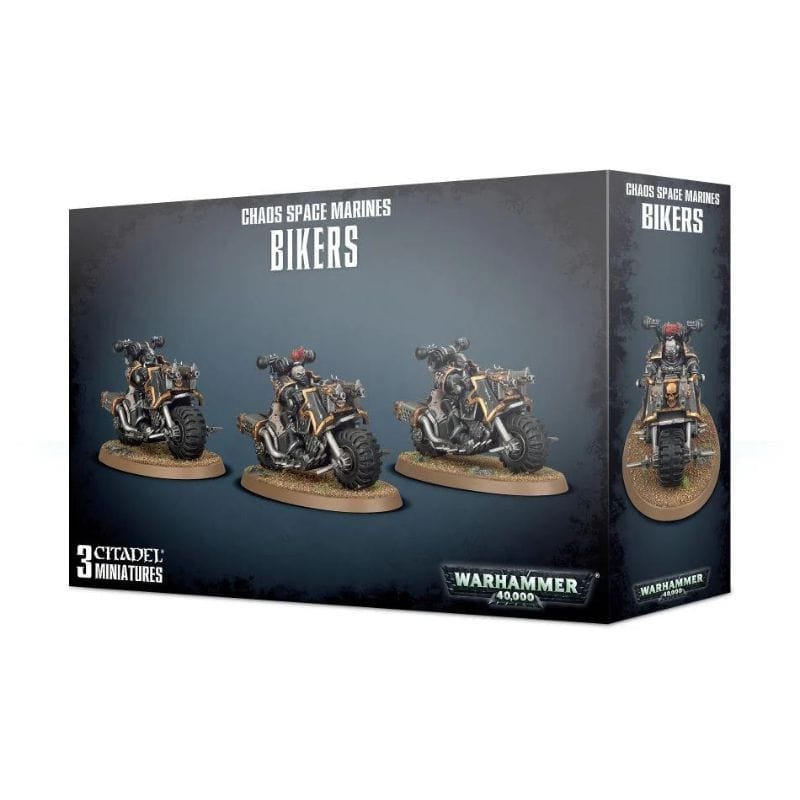 Games Workshop Miniatures Warhammer 40k - Chaos Space Marines - Chaos Bikers (2022)