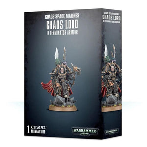 Games Workshop Miniatures Warhammer 40k - Chaos Space Marines - Chaos Lord In Terminator Armour (2022)