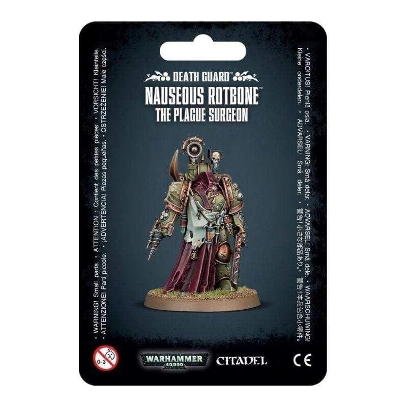 Games Workshop Miniatures Warhammer 40K - Death Guard - Nauseous Rotbone, the Plague Surgeon (Blister)