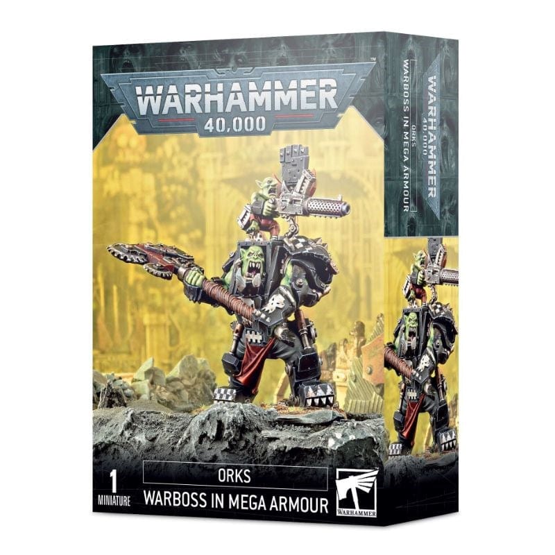 Games Workshop Miniatures Warhammer 40K - Orks - Ork Warboss in Mega Armour (08/01 Release)