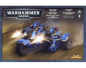 Games Workshop Miniatures Warhammer 40K - Space Marines - Attack Bike (Boxed)