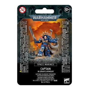Games Workshop Miniatures Warhammer 40k - Space Marines - Captain in Gravis Armour (05/02 Release)