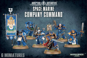 Games Workshop Miniatures Warhammer 40K - Space Marines - Company Command (Boxed)