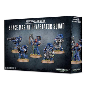 Games Workshop Miniatures Warhammer 40K - Space Marines - Devastator Squad (Boxed)