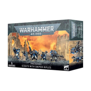 Games Workshop Miniatures Warhammer 40k - Space Marines - Scouts with Sniper Rifles (Boxed)