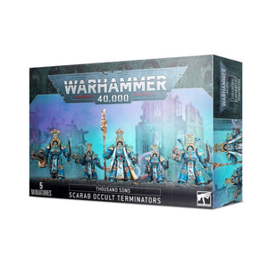 Games Workshop Miniatures Warhammer 40K - Thousand Sons - Scarab Occult Terminators (Boxed)