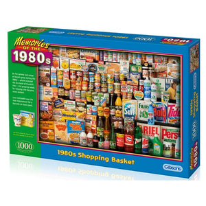 Gibsons Jigsaws 1980s Shopping Basket (1000pc) Gibsons