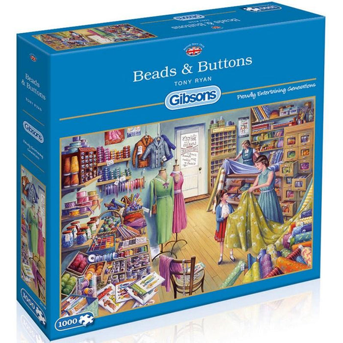 Beads & Buttons (1000pc) Gibsons