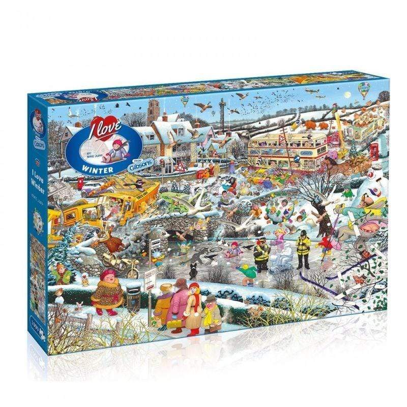 Gibsons Jigsaws I Love Winter (1000pc) Gibsons