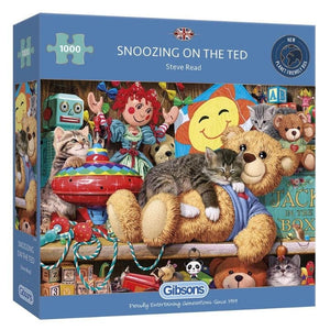 Gibsons Jigsaws Snoozing on the Ted (1000pc) Gibsons