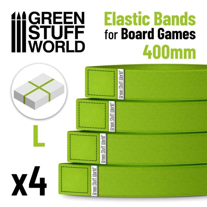 GSW - Elastic Bands For Board Games - Pack X4 (400mm)