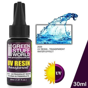 Greenstuff World Hobby Clear Ultraviolet Sensitive Resin - 30ml
