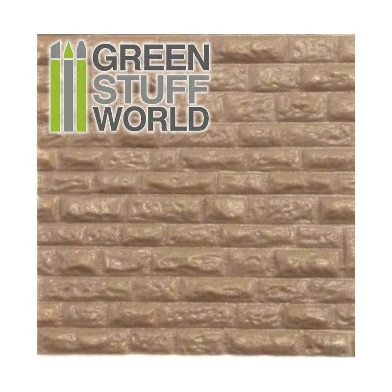 Greenstuff World Hobby GSW - Abs Plasticard - Rough Rock Wall Textured Sheet  (A4)