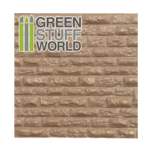 Greenstuff World Hobby GSW - Abs Plasticard - Rough Rock Wall Textured Sheet  (A4)