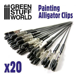 Greenstuff World Hobby GSW - Alligator Clips for Airbrush Clip Stand - Pack of 20